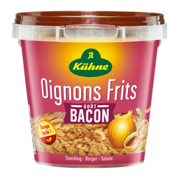 KÜHNE Oignons frits goût bacon 100g