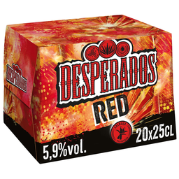 DESPERADOS Bière red aromatisée 5.9% bouteilles 20x25cl