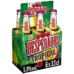 DESPERADOS Bière aromatisée au spiritueux Tropical 5,9°6x33cl