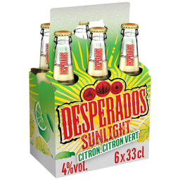 DESPERADOS Bière Aromatisée Citron et Citron Vert Sunlight 4%