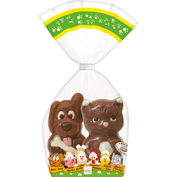 ABTEY Figura de Chocolate Perro y Gato, bolsa de 2 unidades