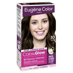 EUGENE COLOR & Glow Tom sobre Tom Brilho Intenso 30 Castanho 1 kit