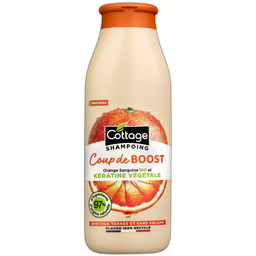 COTTAGE Shampoing Coup de Boost Orange Sanguine BIO et Kératine Végétale 97% d'ingrédients naturels 250 ml