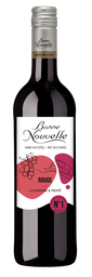 BONNE NOUVELLE Tinto Sin Alcohol bebida fermentada desalcoholizada a base de uva 0.75 L