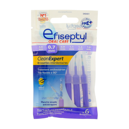 EFISEPTYL Cepillos Interdentales Clean Expert 0.7mm - lote de 6 unidades