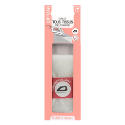 PRIMA Ourlet thermocollant 5m2x38mm 36 épingles