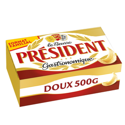 PRESIDENT Beurre Gastronomique Doux 82% MG