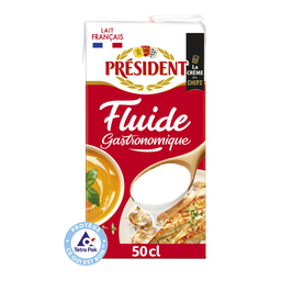 PRESIDENT Crème UHT fluide 25% MG