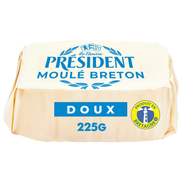 PRESIDENT Beurre Doux 82% MG Moulé