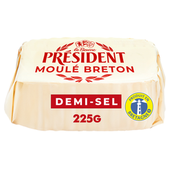 PRESIDENT Beurre Demi-Sel 80% MG Moulé