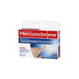MERCUROCHROME Apósitos Dedos Transparentes Hidrocoloide 8 unidades