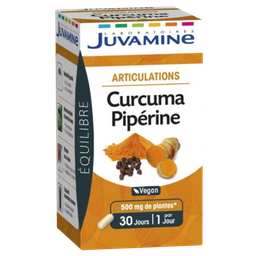 JUVAMINE Complemento Cúrcuma Piperina Articulaciones 30 cápsulas 12g