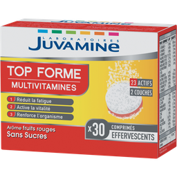 JUVAMINE Complemento Multi Vitaminas Top Forme Sin Azúcar Aroma Frutos Rojos 30 Comprimidos 77 g
