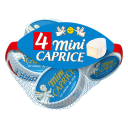 CAPRICE DES DIEUX Queijo leite pasteurizado 31%MG FROM&GO 4 x 50 g
