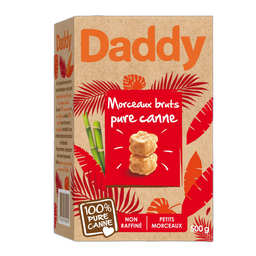 DADDY Azúcar moreno de caña en terrones brutos 500 g
