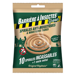 BARRIERE A INSECTES Espirais Anti-Mosquitos 10 peças