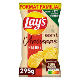 LAY'S Chips recette à l'ancienne nature format familial 295 g