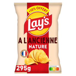LAY'S Chips à l'ancienne nature + 295 g