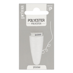 PRIMA Fil poyester blanc Le thermocollant
