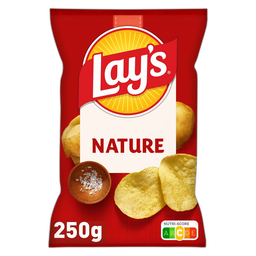 LAY'S Chips Saveur Nature Format Familial 250 g