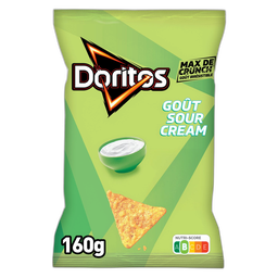 DORITOS Chips tortilla goût Crème aigre