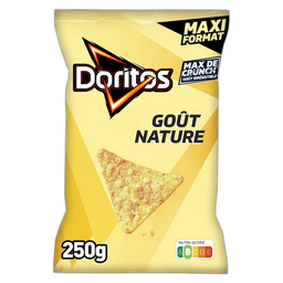 DORITOS Chips tortilla goût Nature Maxi format