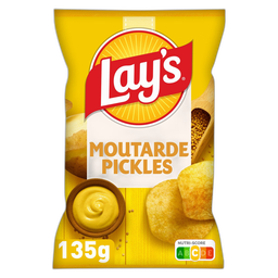 LAY'S Batatas fritas sabor mostarda e pickles 135 g