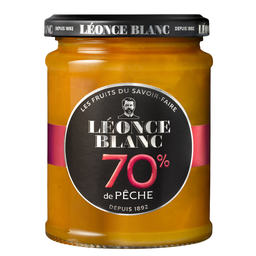 LEONCE BLANC Confiture pêche allégée en sucres LEONCE BLANC