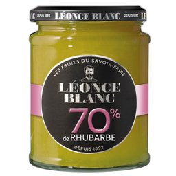 LEONCE BLANC Confiture de rhubarbe 70% 320g