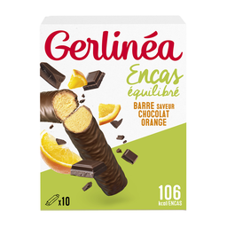 GERLINEA Barras Snack Equilibrado Chocolate Laranja 310 g