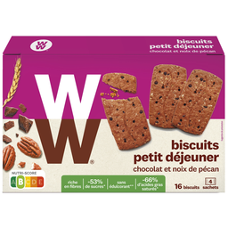 WW Biscuit petit déjeuner chocolat pécan 200 g