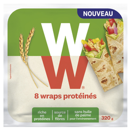 WW Wraps de blé protéinés 8 pièces 320g
