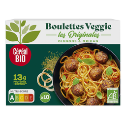 CEREAL BIO Les Originales boulettes veggie bio aux oignon et origan 10 pièces 175h 175 g