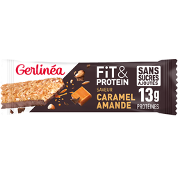 GERLINEA Fit e Protein Barras de cereais amêndoas e caramelo 45 g