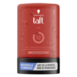 TAFT Gel coiffant Fixation Extra Forte Séchage Express V12