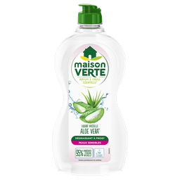 MAISON VERTE Liquide vaisselle a l'aloé vera peaux sensible 500ml