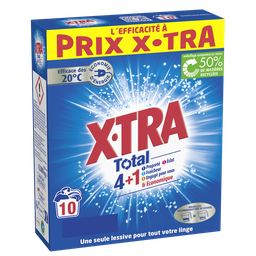 X-TRA Poudre 4+1 10 lavages 10 lavages 0,5kg