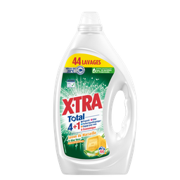 X-TRA Lessive liquide - Hypoallergénique - 4+1 - Aloe Vera - 44 lavages - 1.98l