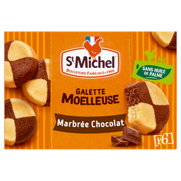 ST MICHEL Galletas Esponjosas Marmoleadas de Chocolate 180 g