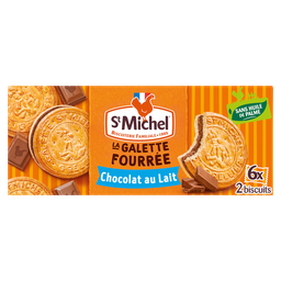 ST MICHEL Galleta rellena de chocolate con leche 240 g