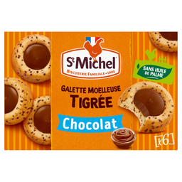 ST MICHEL Galleta esponjosa rayada de chocolate 180 g