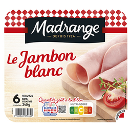 MADRANGE Jambon blanc 6 tranches 240