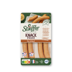 STOEFFLER Knack d'Alsace porc et boeuf 4 pièces 220g