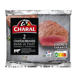 CHARAL Viande Bovine: Chateaubriands Dans Le Filet Tendres et Fondants