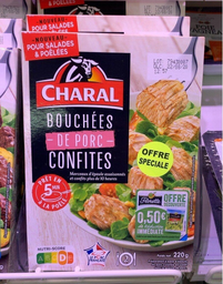 CHARAL Bouchees confites porc vpf 220 g