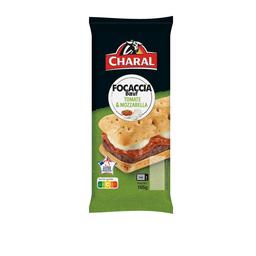 CHARAL Focaccia de boeuf tomate mozzarella 165 g