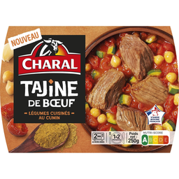 CHARAL Tajine de boeuf VBF 250 g