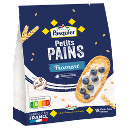 PASQUIER Petits Pains Grillés au Levain Froment Riche en Fibres