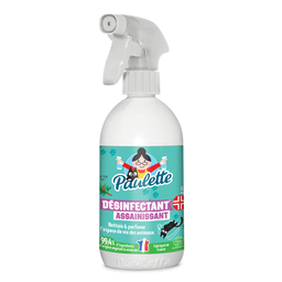 PAULETTE Nettoyant Ménager Multi-Surfaces Désinfectant Assainissant Animaux 500 ml