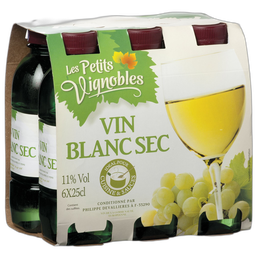 LES PETITS VIGNOBLES Vin de l'Union Européenne blanc 6x25 cl